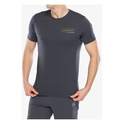 Tričko s potiskem La Sportiva Mantra T-Shirt - onyx/savana