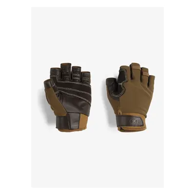 Rukavice bez prstů Outdoor Research Fossil Rock II Gloves - coyote/chocolate