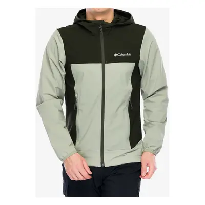 Softshellová bunda Columbia Heather Canyon II Hooded Jacket - safari/greenscape