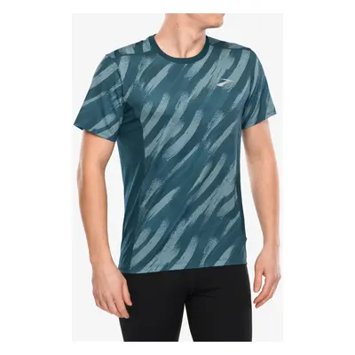 Rychleschnoucí triko Brooks Atmosphere Short Sleeve 3.0 - ultra print/deep sea