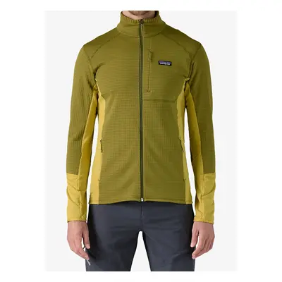 Fleece mikina Patagonia R1 Hybrid Jacket - graze green