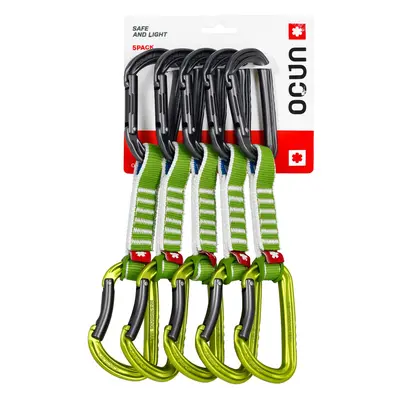 Lezecké expresky Ocun Falcon QD Zoom PA 15/22 cm 5-pack - green