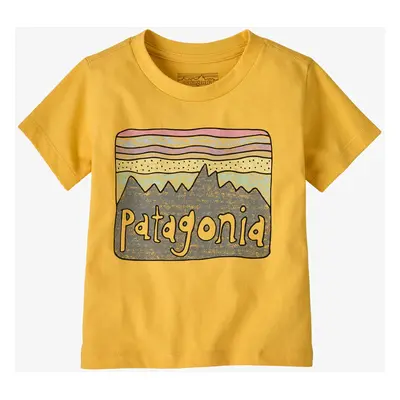 Dětské tričko Patagonia Baby Fitz Roy Skies T-Shirt - nectar yellow