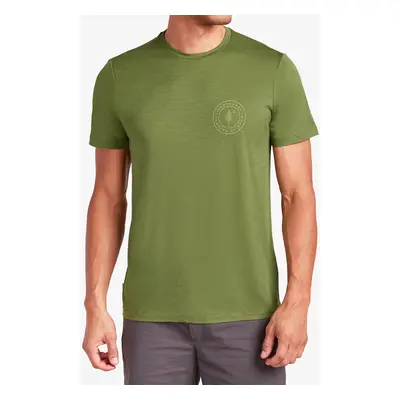 Tričko s potiskem Icebreaker Merino Tech Lite SS Tee Hike Naturally - sphagnum