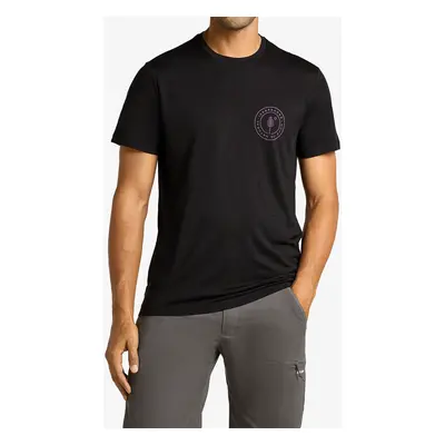 Tričko s potiskem Icebreaker Merino Tech Lite SS Tee Hike Naturally - black