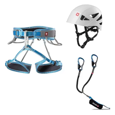 Ferratový set Ocun Via Ferrata Twist Tech Eco Captur Pro Swivel Shard Set - grey/blue