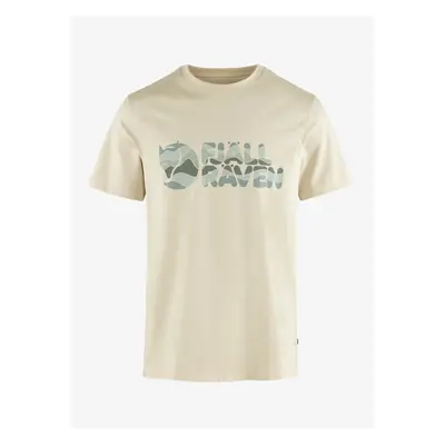 Tričko s potiskem Fjallraven Multicolor Logo T-shirt - chalk white