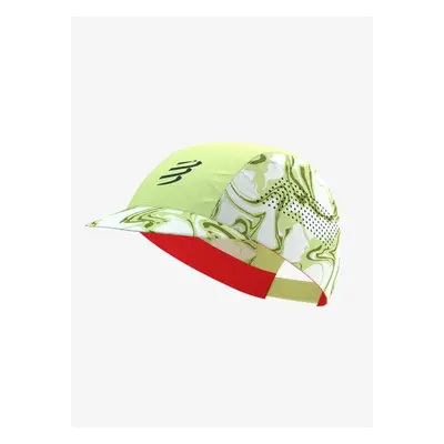 Kšiltovka Compressport Pro Racing Cap - green camo/fluo red