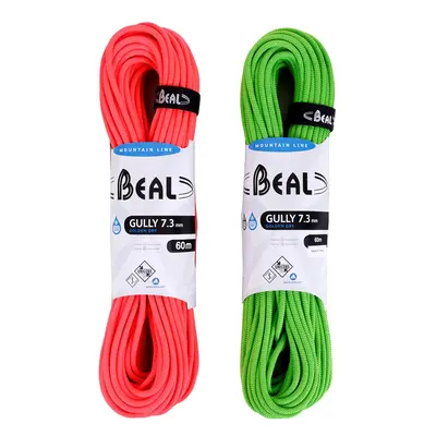 Dynamické lano Beal Gully 7,3 mm m Unicore Golden Dry x - orange/green