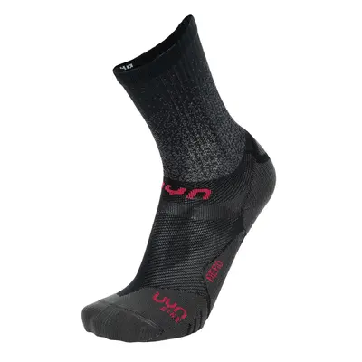 Cyklo ponožky UYN Cycling Aero Socks - black/raspberry