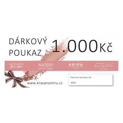 Tištěný poukaz na 1000Kč