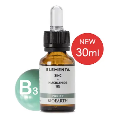 BIOEARTH Elementa sérum: Zinek a niacinamid 11% 30ml