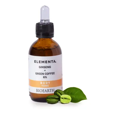 BIOEARTH Elementa BODY sérum: Ženšen + zelená káva 6% 50ml