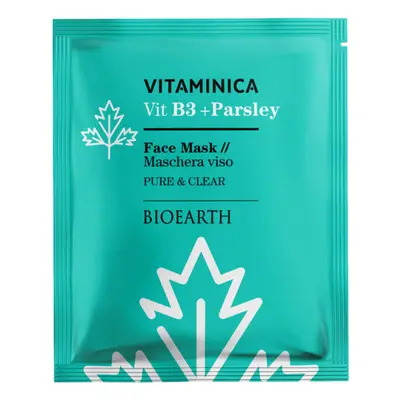 BIOEARTH Čistící maska s vitamínem B3 a petrželí 15ml