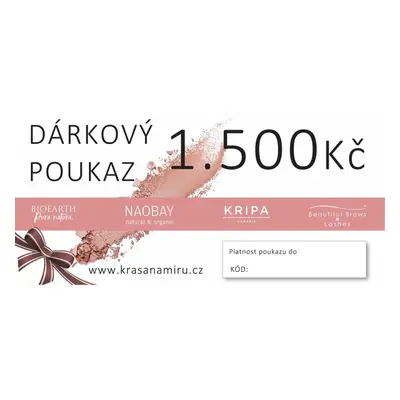 Tištěný poukaz na 1500Kč