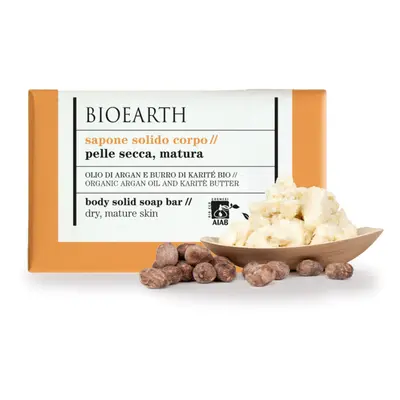 BIOEARTH Mýdlo na tělo: suchá a zralá pleť 150g