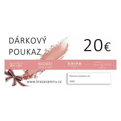 Elektronický poukaz na 20EUR