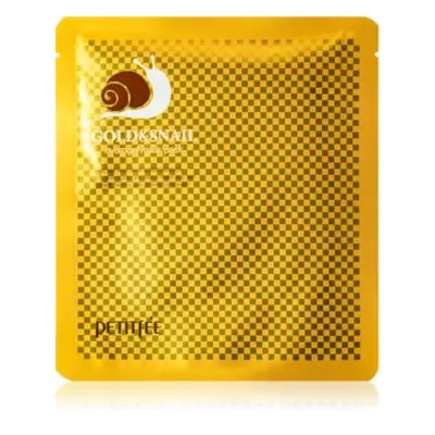 PETITFÉE Gold Snail Hydrogel Mask Pack - jednorázová anti-age hydrogelová pleťová maska se šnečí