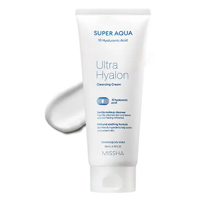 MISSHA Super Aqua Ultra Hyalron Cleansing Cream - hydratační čistící krém s kyselinou hyaluronov