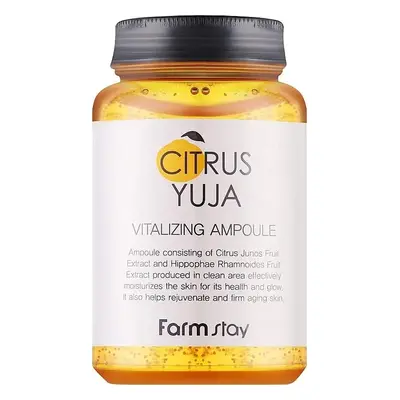 FARM STAY Citrus Yuja Vitalizing Ampoule - rozjasňující pleťové sérum s vitamínem C