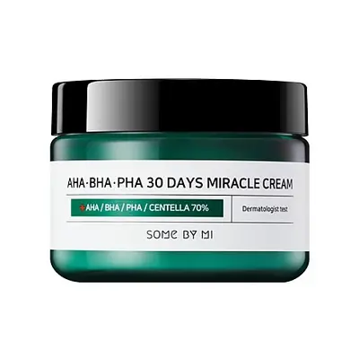 SOME BY MI AHA BHA PHA 30 Days Miracle Cream - pleťový krém s přírodními kyselinami pro citlivou