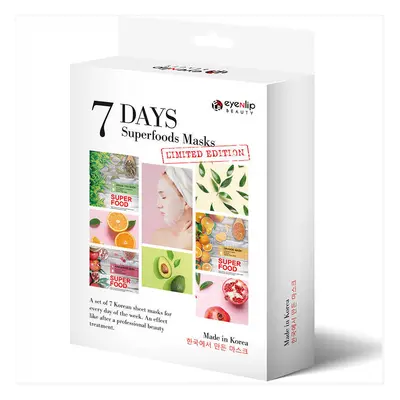 EYENLIP 7 Days Super Food Masks - limitovaná sada 7 jednorázových pleťových masek