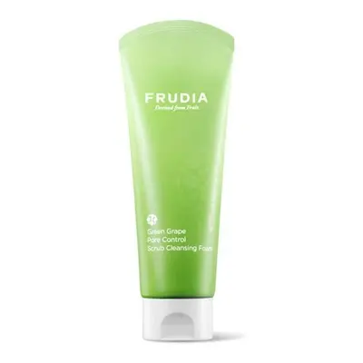 FRUDIA Green Grape Pore Control Scrub Cleansing Foam - čistící pleťová pěna regulující kožní maz