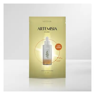 MISSHA Artemisia Ampoule Mask - zklidňující jednorázová pleťová maska s extraktem pelyňku