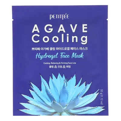 PETITFÉE Agave Cooling Hydrogel Face Mask - jednorázová chladivá hydrogelová maska s agáve