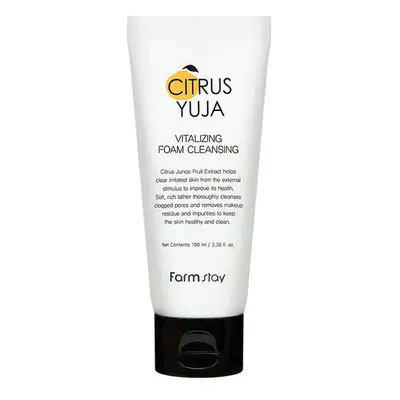 FARM STAY Citrus Yuja Vitalizing Foam Cleanser - rozjasňující čistící pleťová pěna