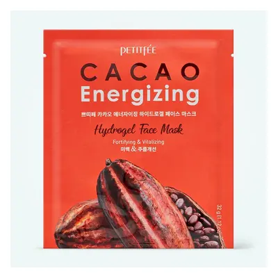 PETITFÉE Cacao Energizing Hydrogel Face Mask - jednorázová hydrogelová pleťová maska s kakakovým