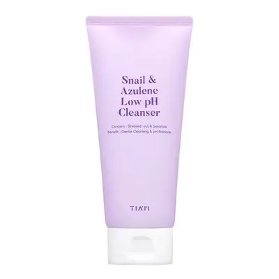 TIAM Snail & Azulene Low pH Cleanser - mírně kyselá čistící pleťový gel se šnečím extraktem a az