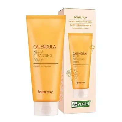 FARM STAY Calendula Cleansing Foam - čistící pleťová pěna s měsíčkem lékařským