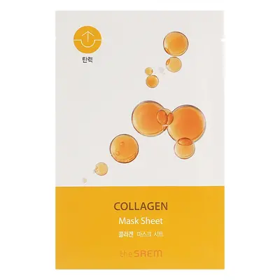 THE SAEM Bio Solution Firming Collagen Mask Sheet - liftingová jednorázová pleťová maska s kolag