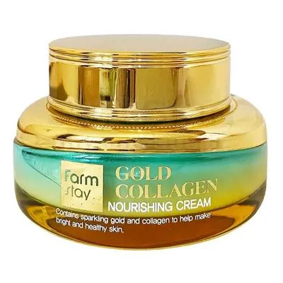 FARM STAY Gold Collagen Nourishing Cream - vyživující pleťový krém s kolagenem