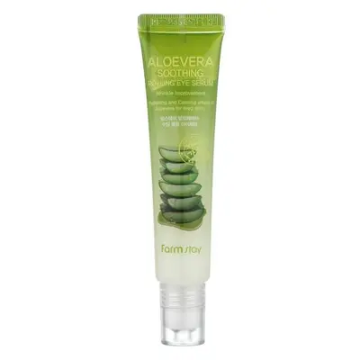 FARM STAY Aloe Vera Soothing Rolling Eye Serum - hydratační oční sérum s aloe vera