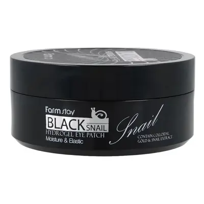 FARM STAY Black Snail Hydrogel Eye Patch - hydrogelové oční náplasti se šnečím extraktem