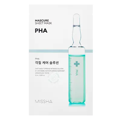 MISSHA Mascure Peeling Solution Sheet Mask - jednorázová peelingová pleťová maska