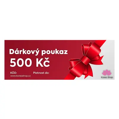 Dárkový poukaz 500 Kč (červený)