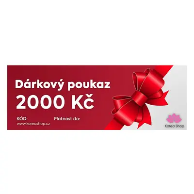 Dárkový poukaz 2000 Kč (červený)