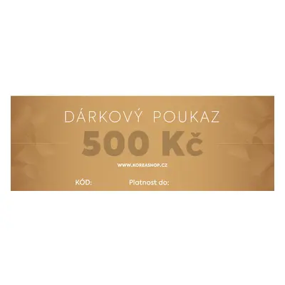 Dárkový poukaz 500 Kč (zlatý)