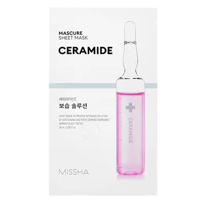 MISSHA Mascure Moisture Barrier Solution Sheet Mask - jednorázová hydratační pleťová maska s cer