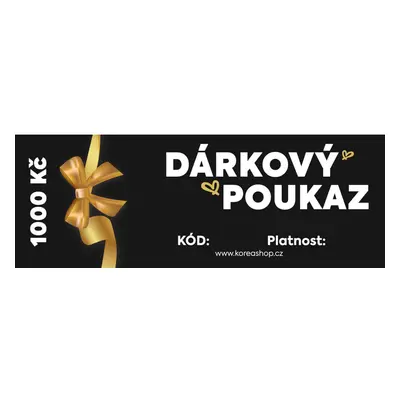 Dárkový poukaz 1000 Kč (černý)