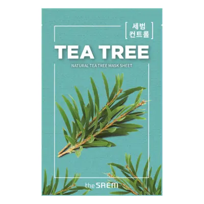 THE SAEM Natural Tea Tree Mask Sheet - zklidňující jednorázová pleťová maska s extraktem tea tre