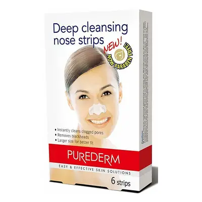 PUREDERM Deep Cleansing Nose Strips - čistící náplasti na nos (6ks)