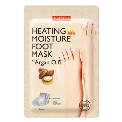 PUREDERM Heating Moisture Foot Mask "Argan Oil"'- hydratační hřejivá maska na nohy s arganovým o