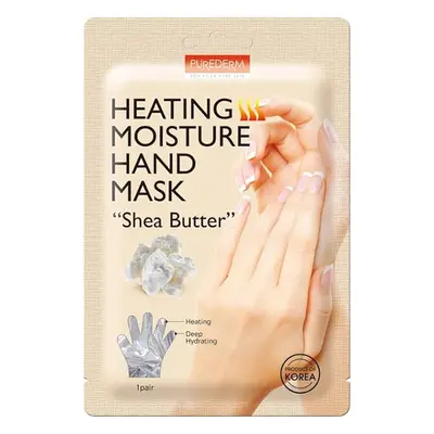 PUREDERM Heating Moisture Hand Mask ,,Shea Butter''- hydratační hřejivá maska na ruce