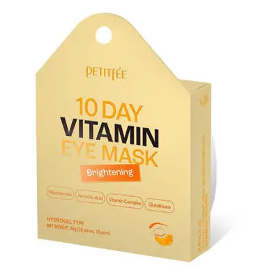 PETITFÉE 10 Day Vitamin Eye Mask Brightening - rozjasňující hydrogelové oční náplasti