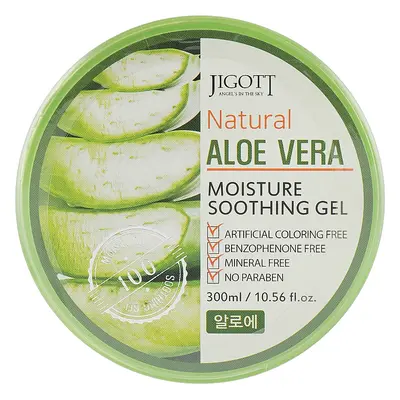 JIGOTT Natural Aloe Vera Moisture Soothing Gel - zklidňující hydratační gel s extraktem aloe ver