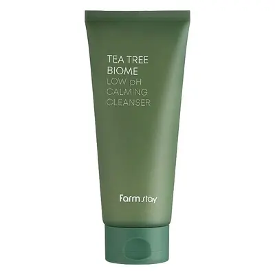 FARM STAY Tea Tree Biome Low pH Calming Cleanser - zklidňující čistící pleťová pěna s extraktem 